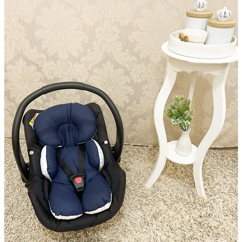 Protetor de Apoio Para Bebê Conforto e Carrinho Almofada Redutora Corpinho De Bebê Algodão