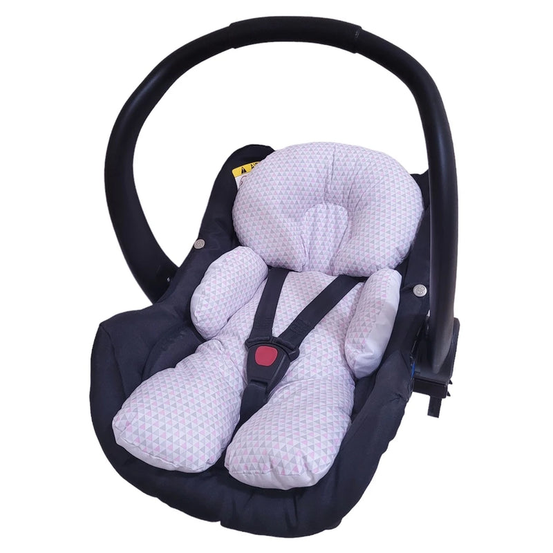 Protetor de Apoio Para Bebê Conforto e Carrinho Almofada Redutora Corpinho De Bebê Algodão